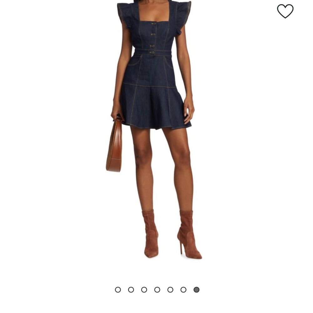 Cinq à Sept Black Denim Dress - Picture 2 of 4